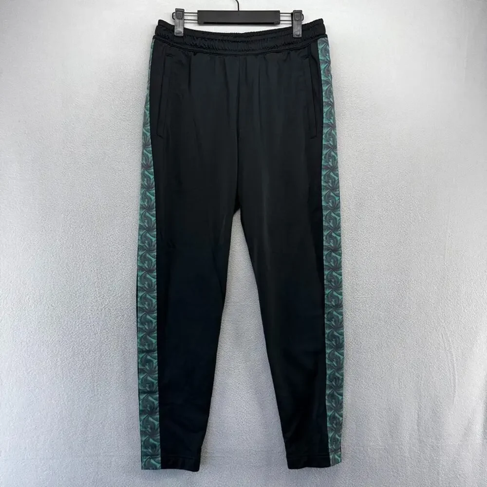 Nike Barcelona Track Pants men's Small Black Tropical Floral Soccer Training Kit